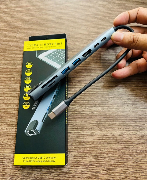 Cáp Chuyển Type C đa năng 8 in 1